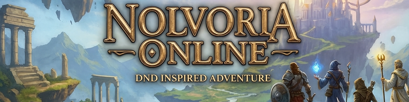Nolvoria Online - DND Inspired Adventure - Text-Based Browser RPG